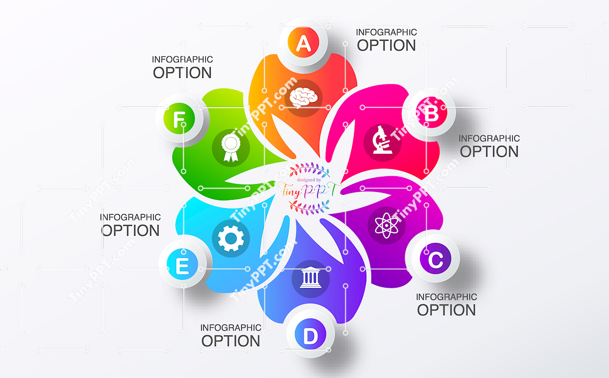 Cycle Diagram PPT Petals