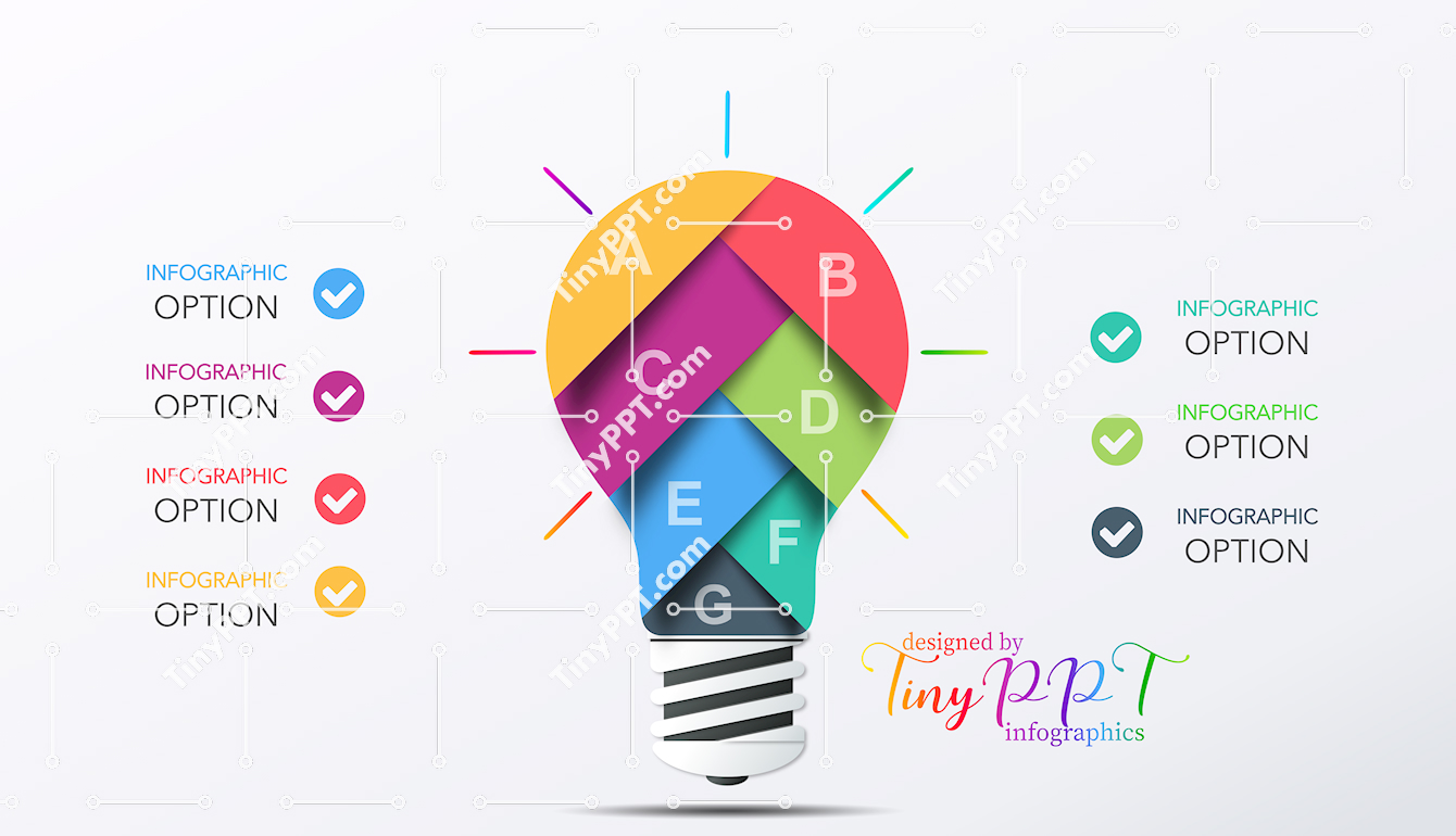 Idea Lightbulb Infographic PPT