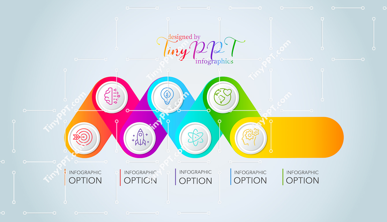 Wave Process Infographic PowerPoint