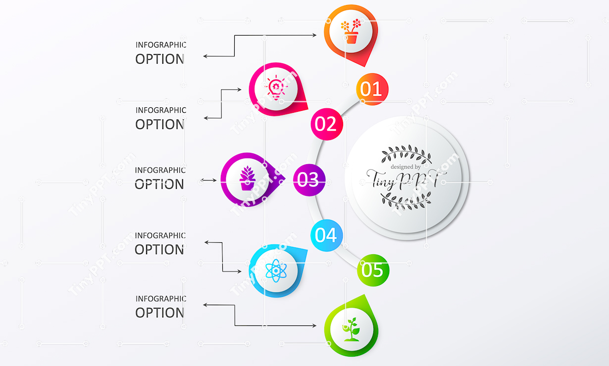 Numbered Process Diagram PowerPoint