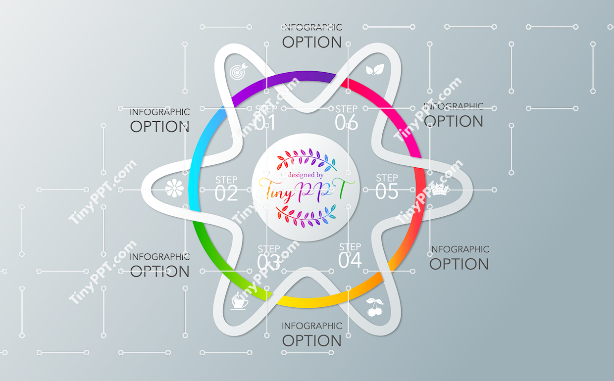 Six Step Flow Diagram PPT