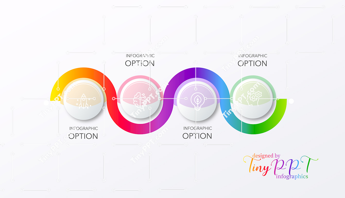 Wave Process PowerPoint Diagram