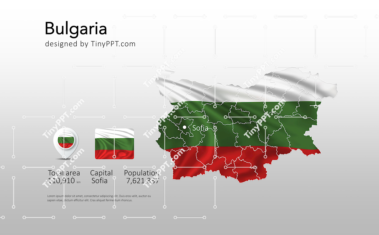 Bulgaria Country Map Slide