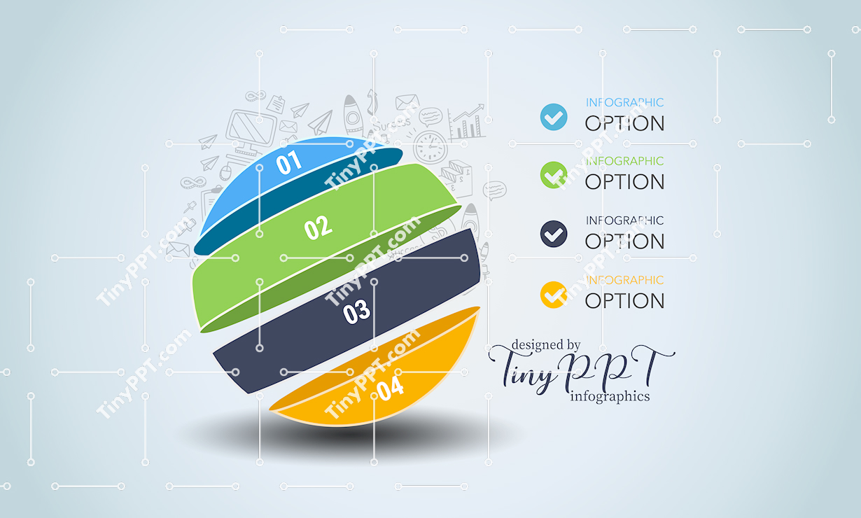 Circular Segments Diagram PPT