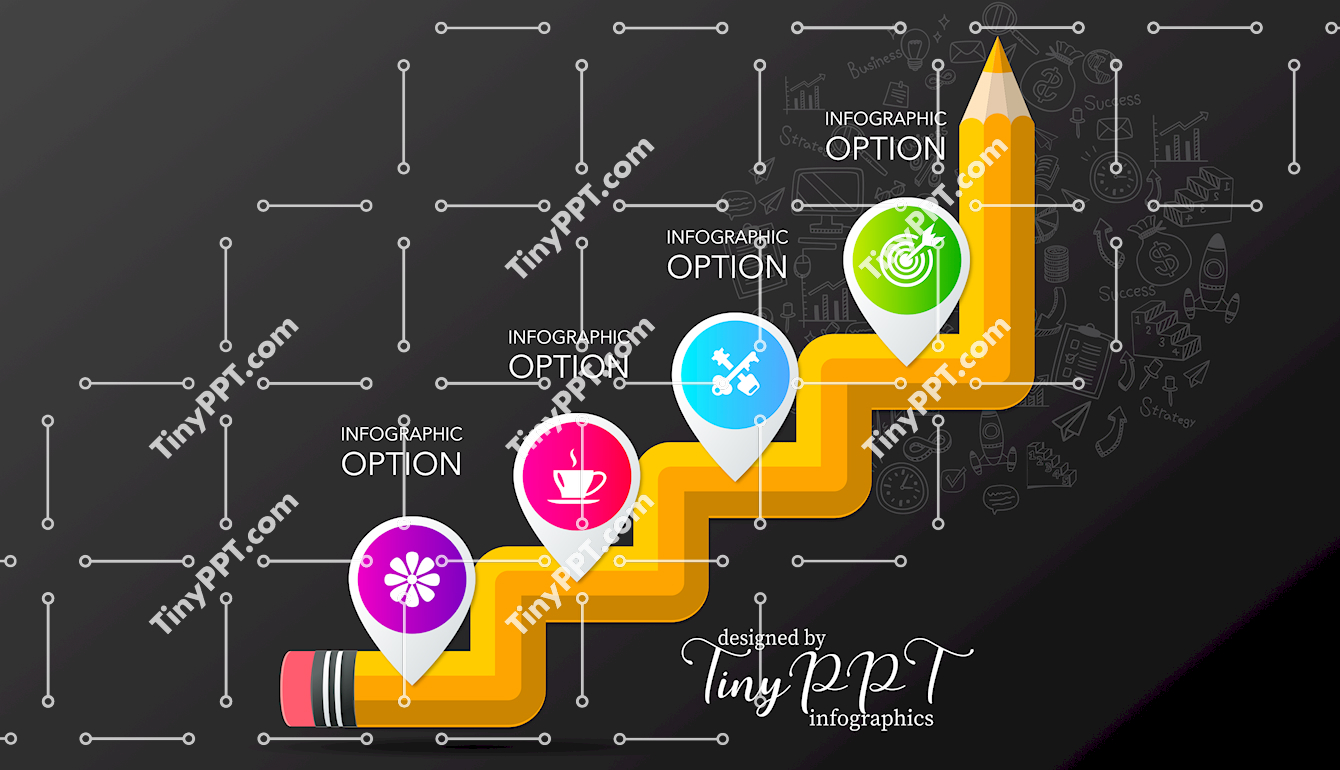 Growth Steps Infographic PowerPoint