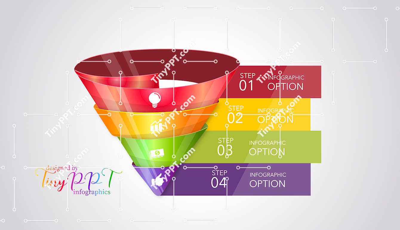 Multi-Level Funnel Infographic PPT
