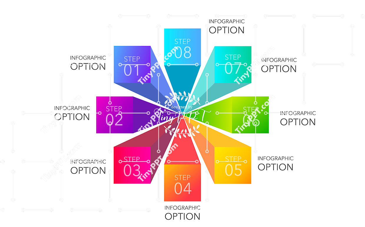 Process Wheel Steps PowerPoint