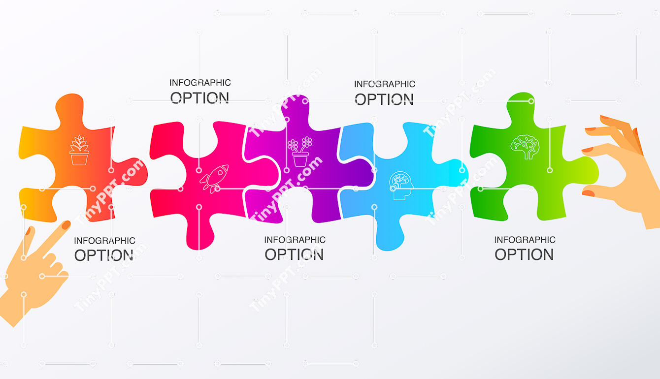 Puzzle Process Infographic PowerPoint