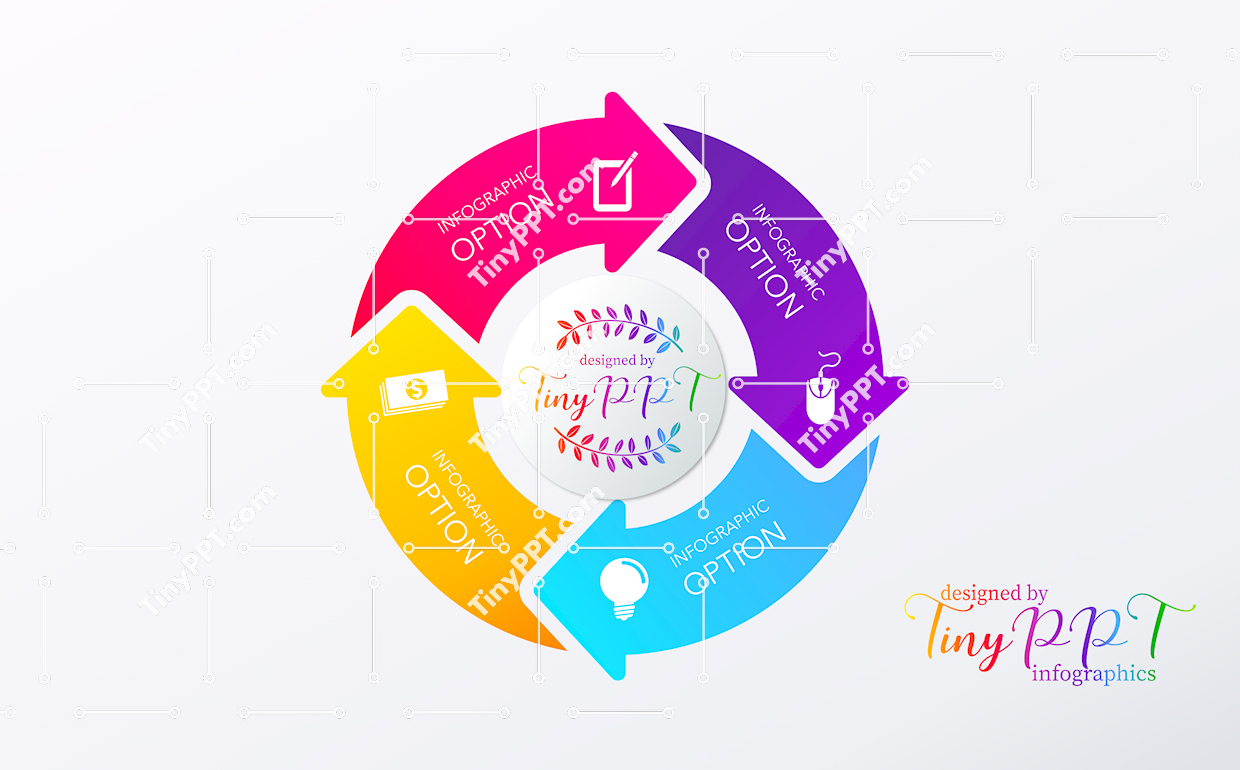 Cycle Arrow Diagram PowerPoint Template