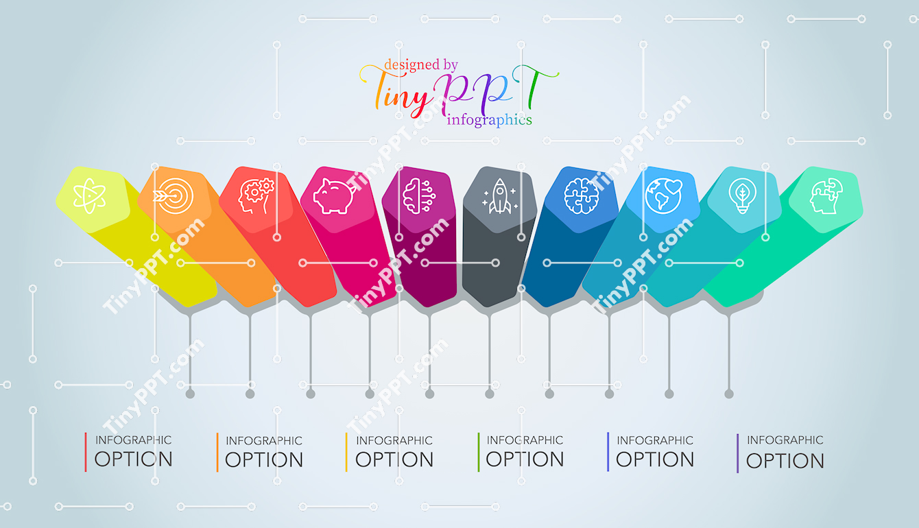 Vertical List Infographic PowerPoint