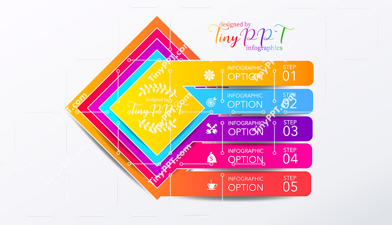 Five Step Roadmap Infographic PPT