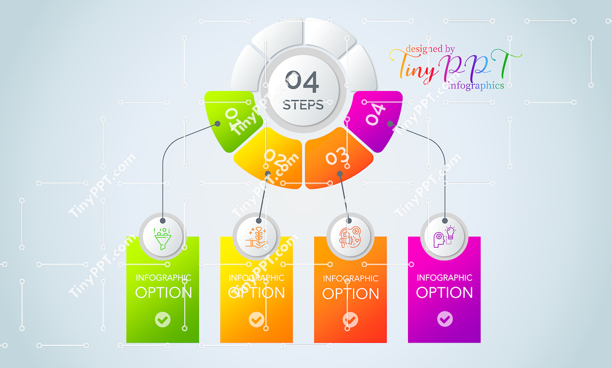 Four Step Diagram PPT
