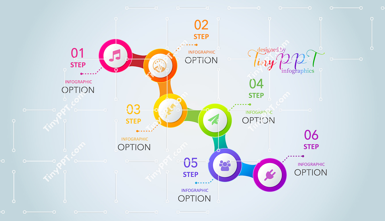 Circular Steps PowerPoint Diagram