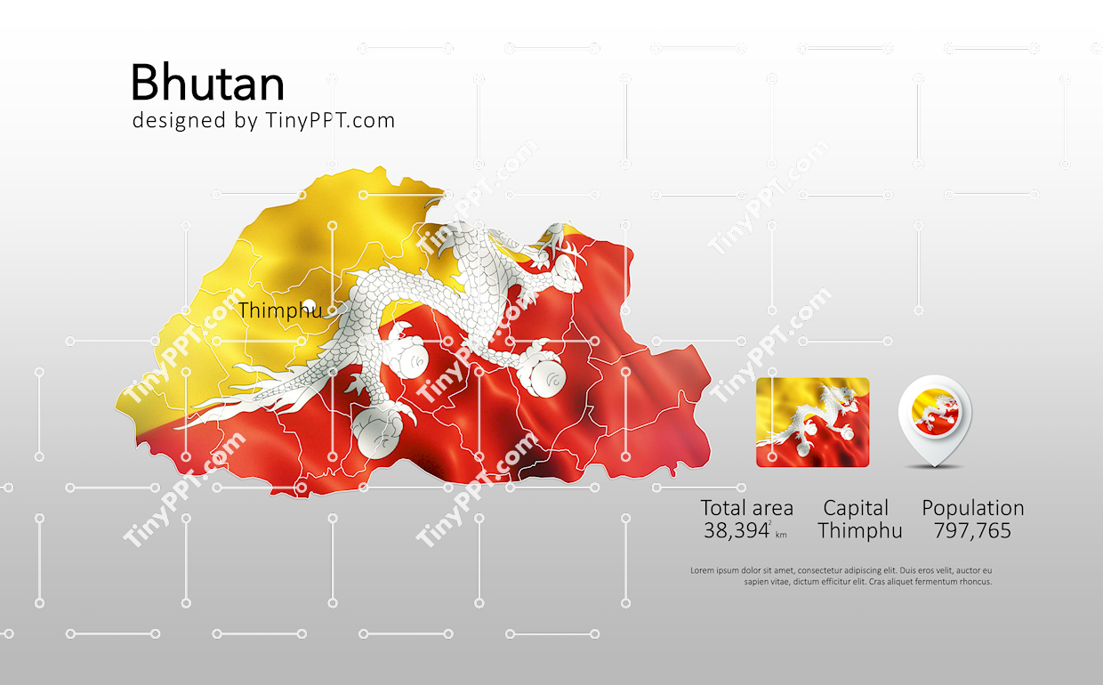 Bhutan Geography PPT Slide