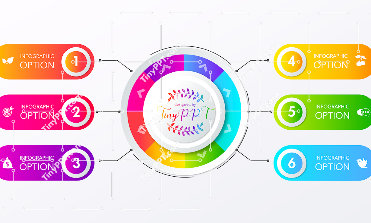Circular Options Infographic PPT