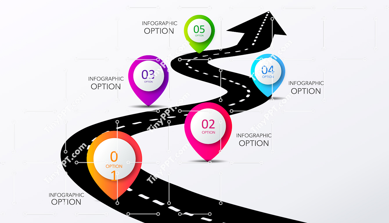 Process Road Diagram PPT Template