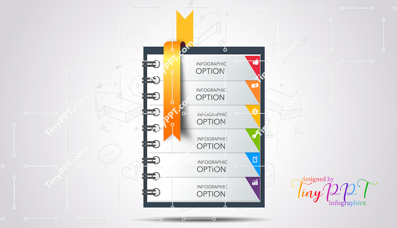 Infographic Options Notebook PPT