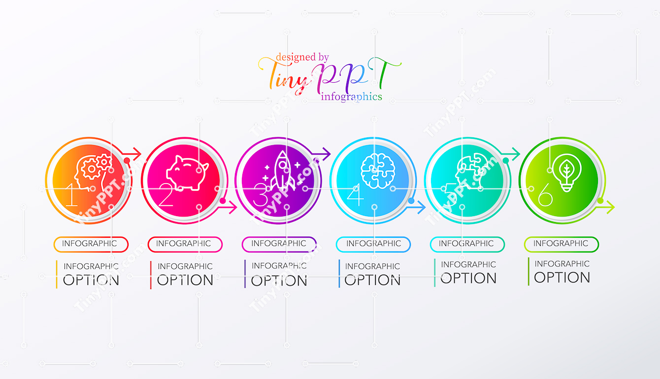 Numbered Steps Infographic PPT