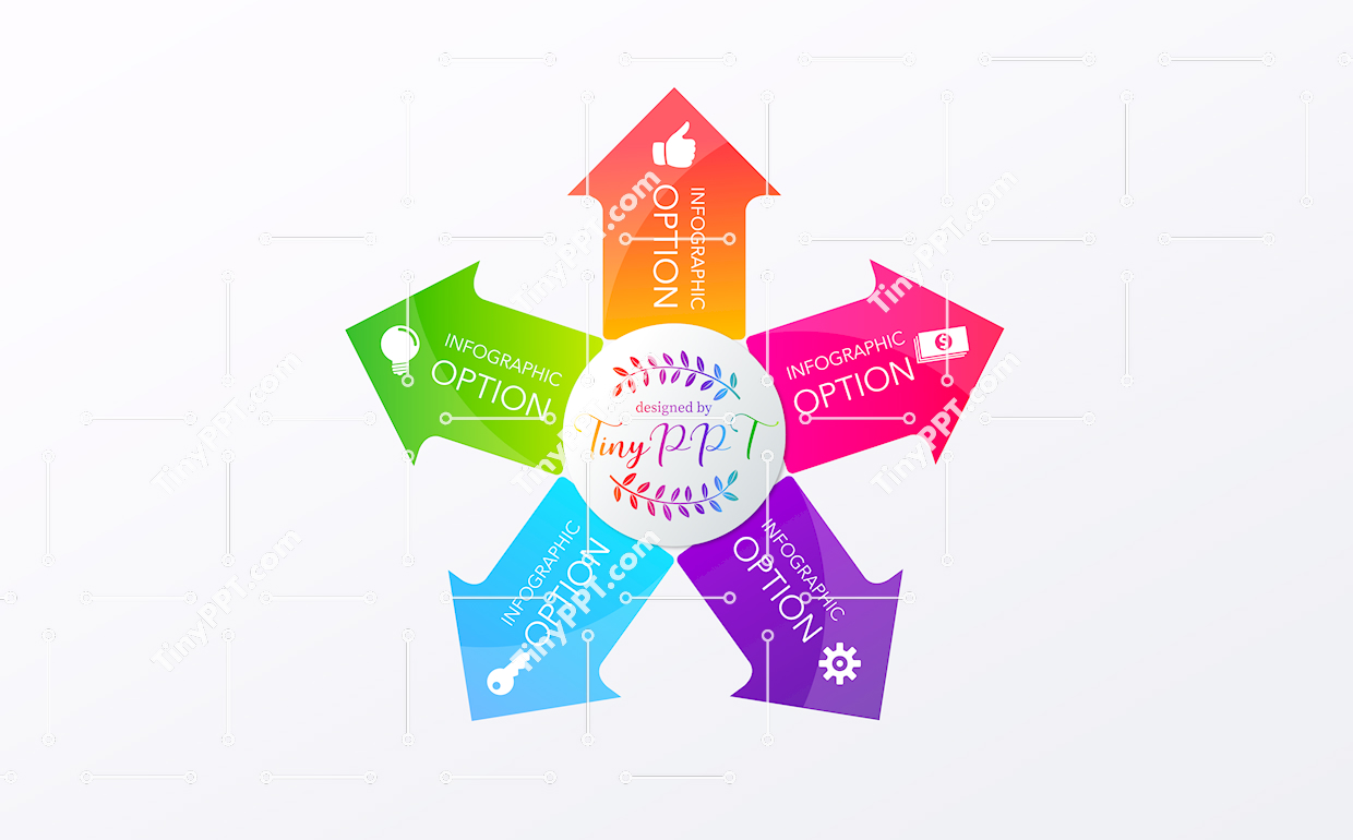 Directional Arrow Cycle PPT Template