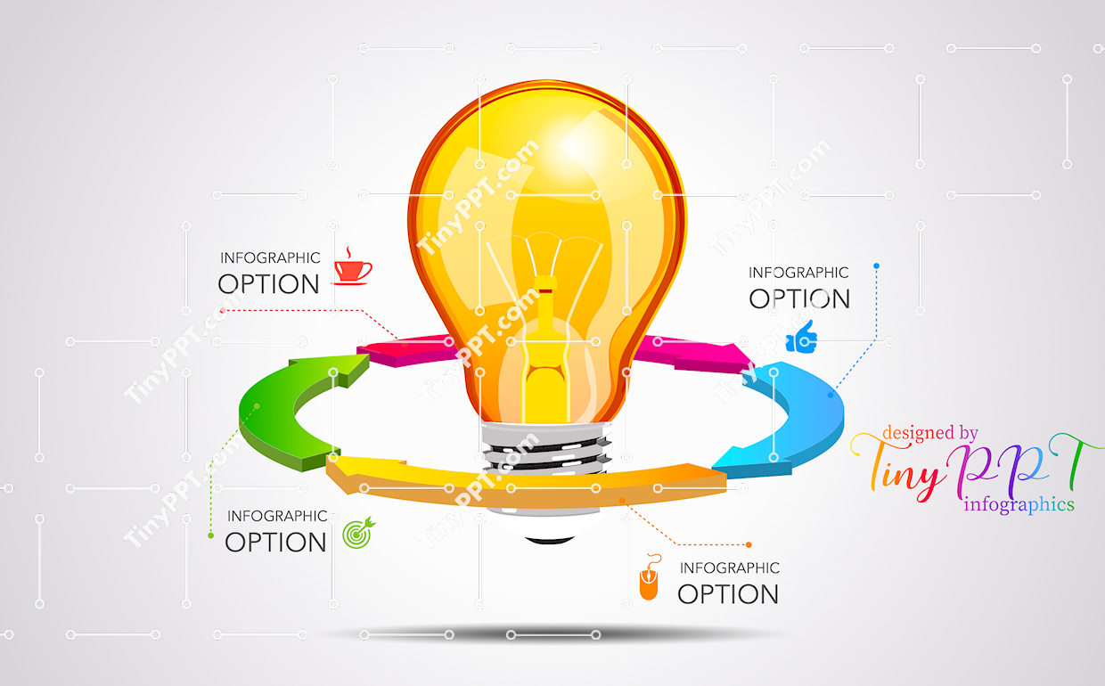 Idea Cycle Infographic PowerPoint