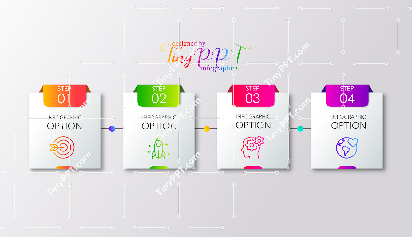 Steps Process Infographic PPT