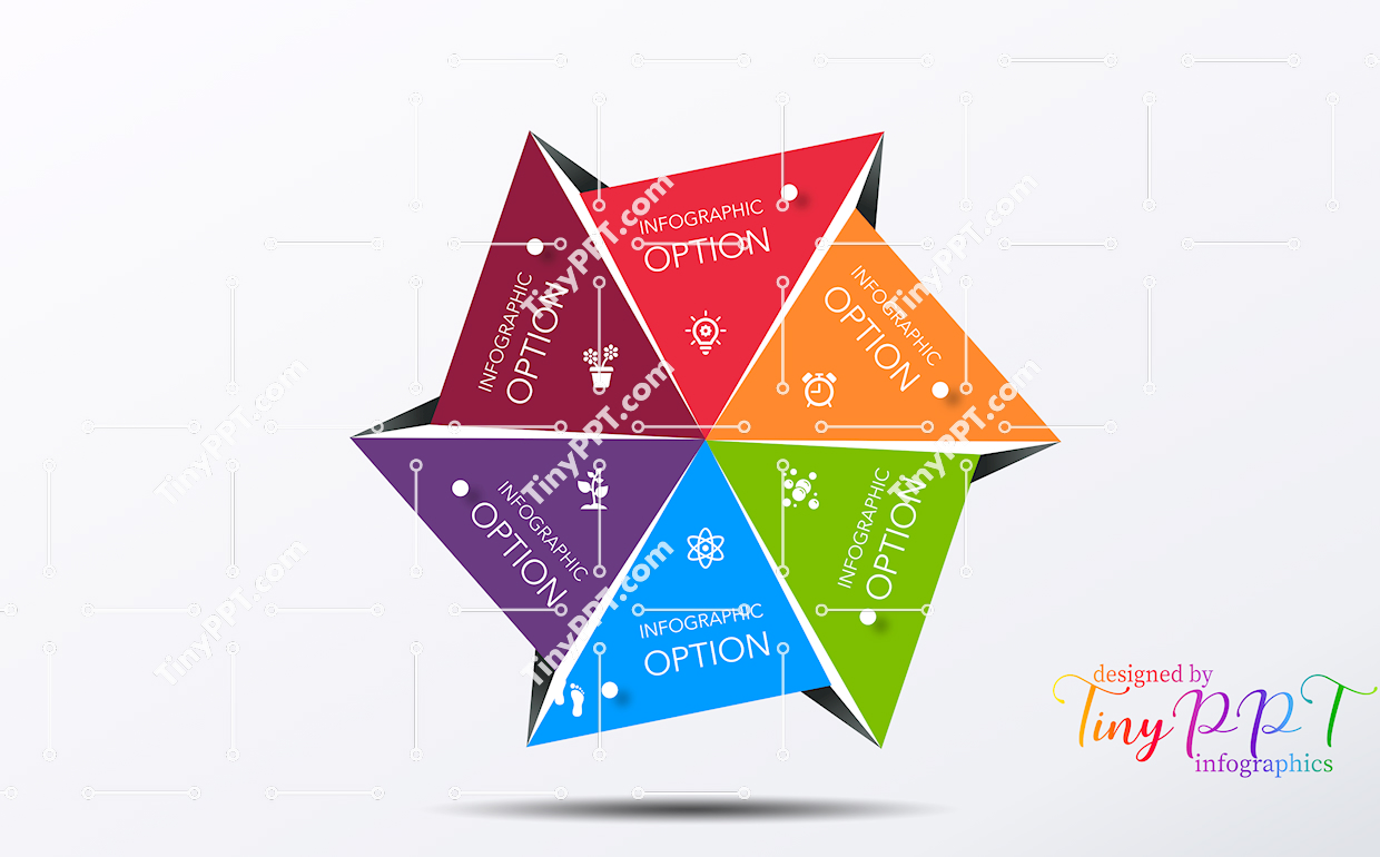 Process Star Diagram PPT Slide