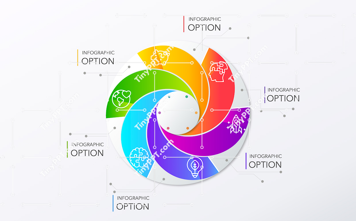 Spiral Process Infographic PPT