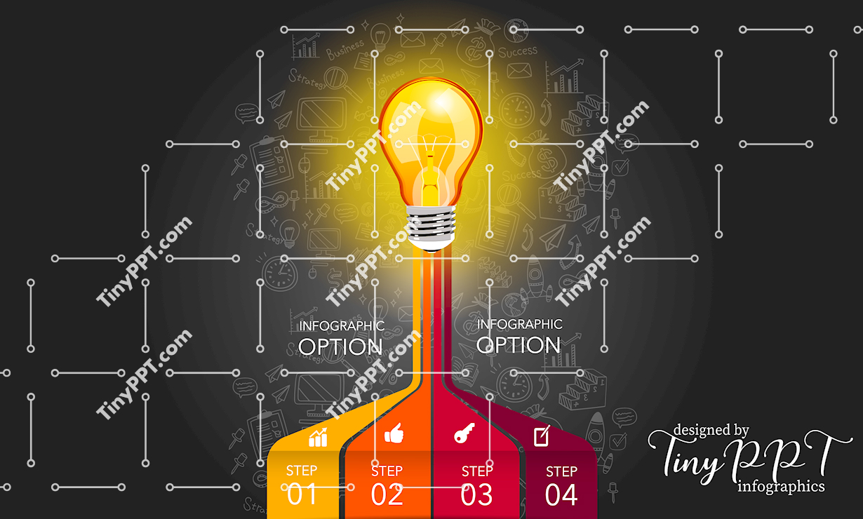 Process Infographic PowerPoint Idea Funnel