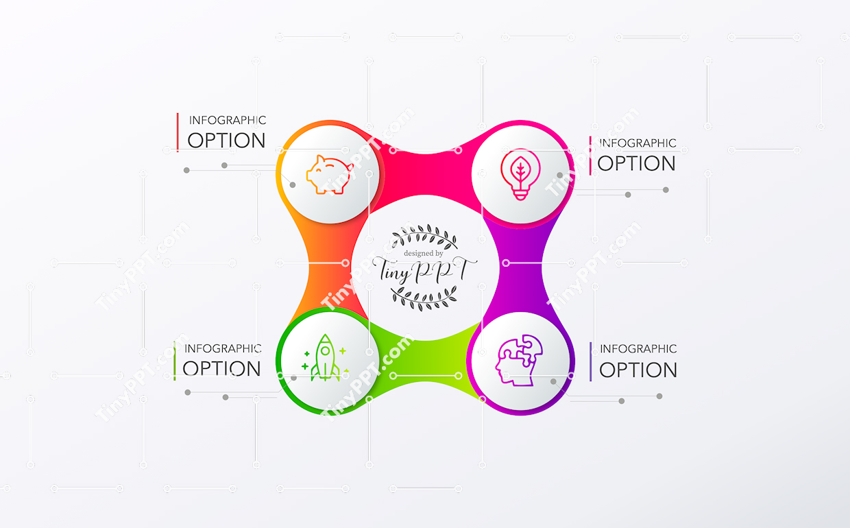 Four Phase Process Diagram PPT
