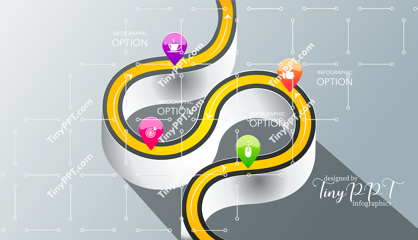 Strategic Path Infographic PowerPoint