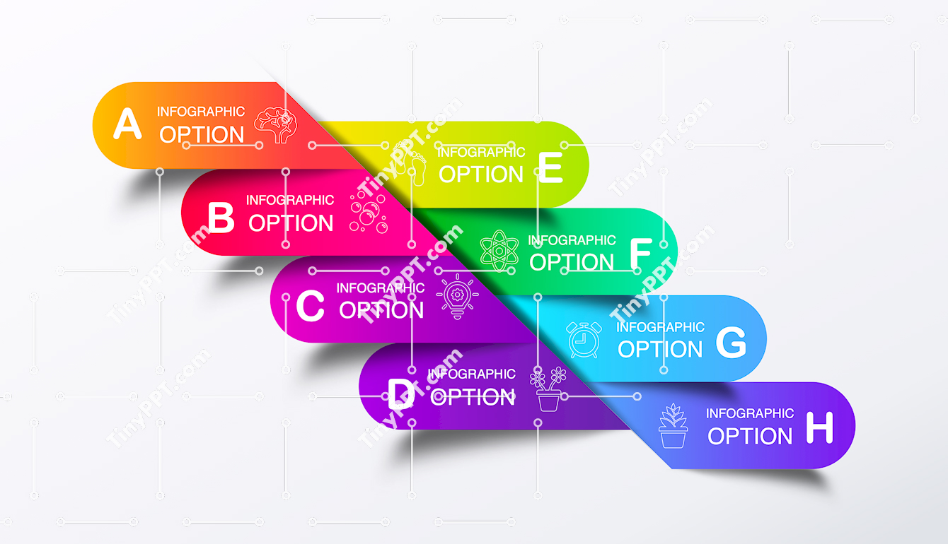 Multi Option Process Diagram PPT