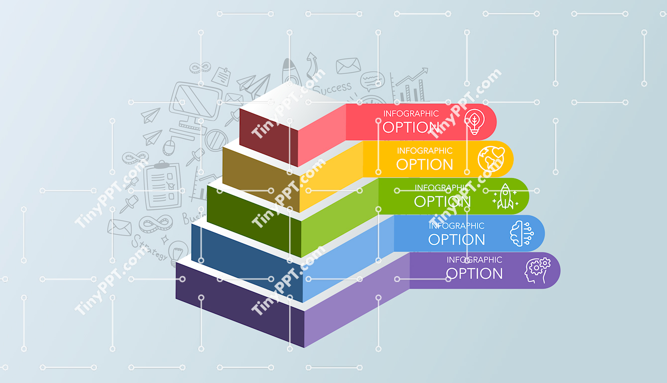 Stacked Blocks Process PowerPoint