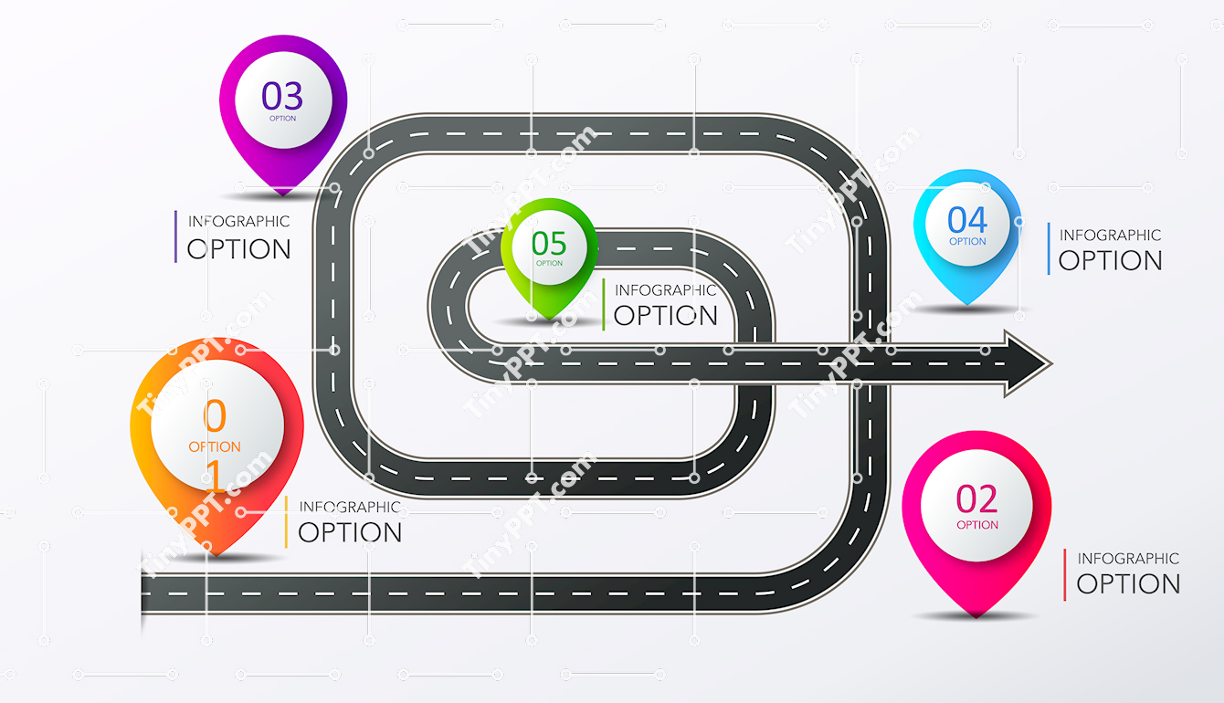 Roadmap Steps Diagram PPT