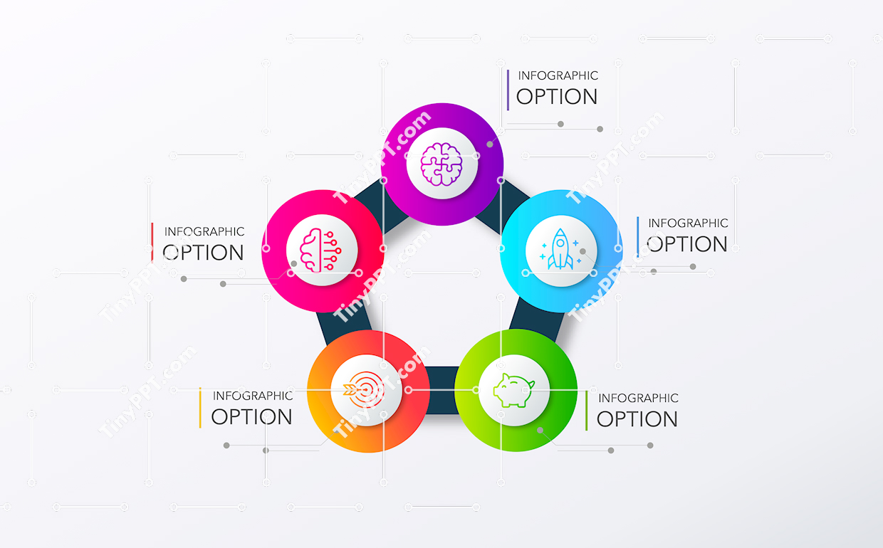 Pentagon Cycle Diagram Template