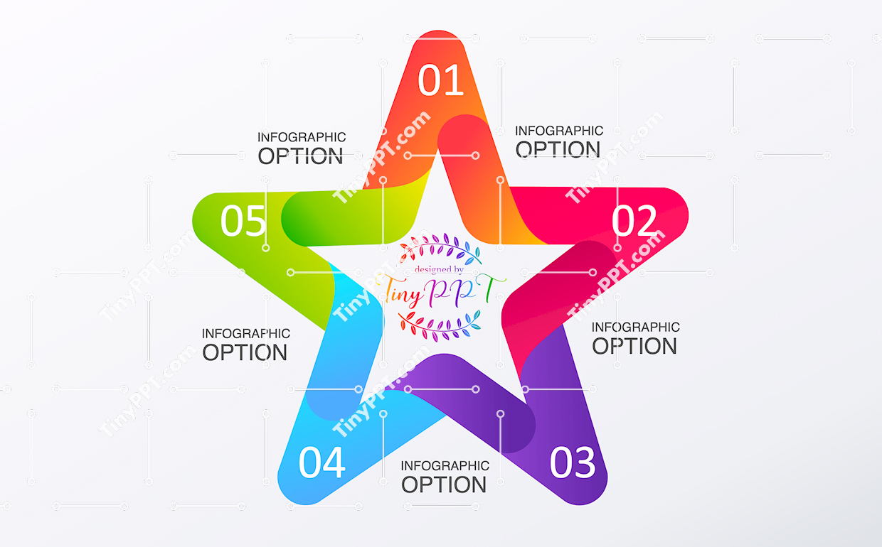 Five Point Star Infographic