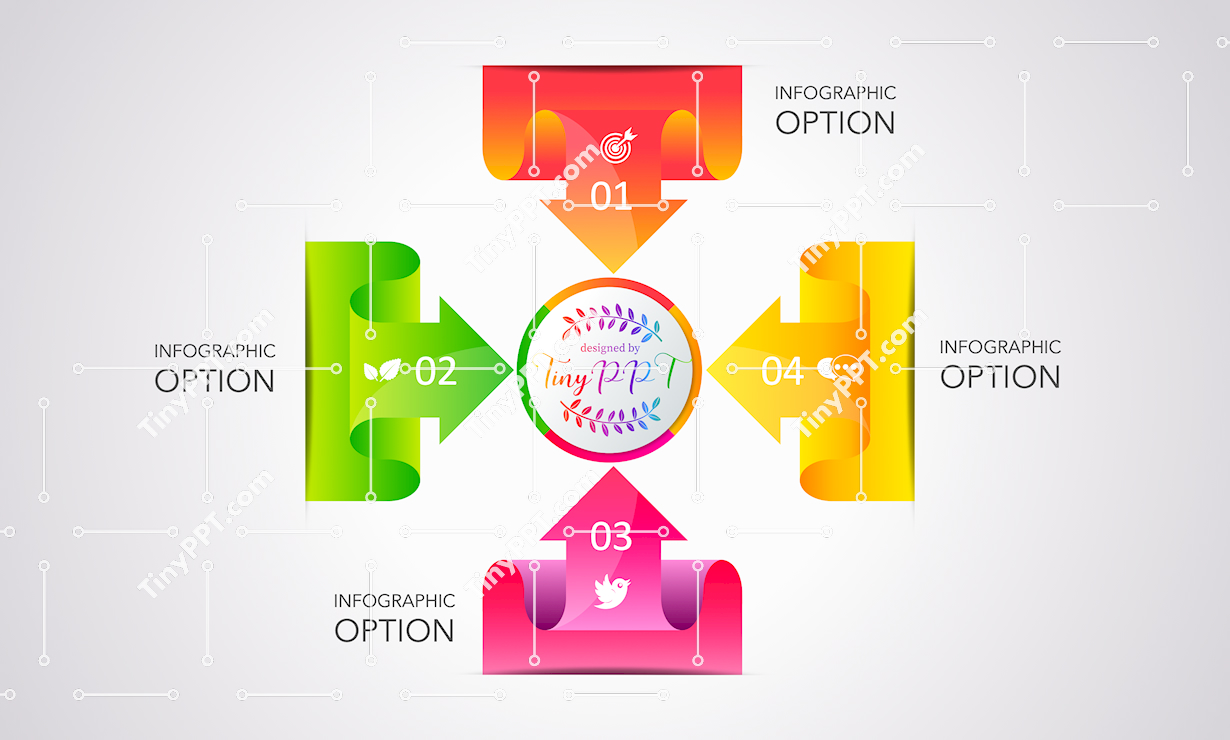 Cycle Steps Infographic PPT Diagram
