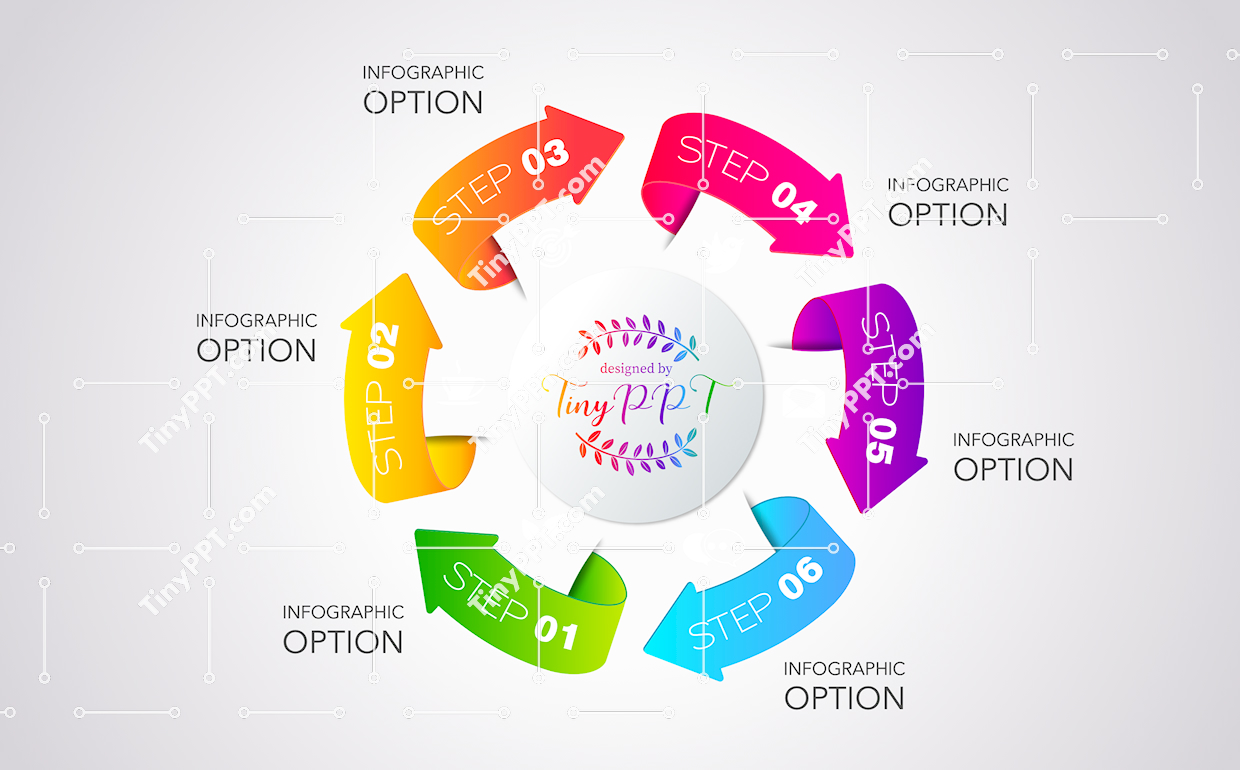 Circular Steps Process PPT