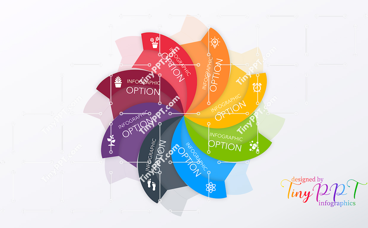 Spiral Option Infographic Template