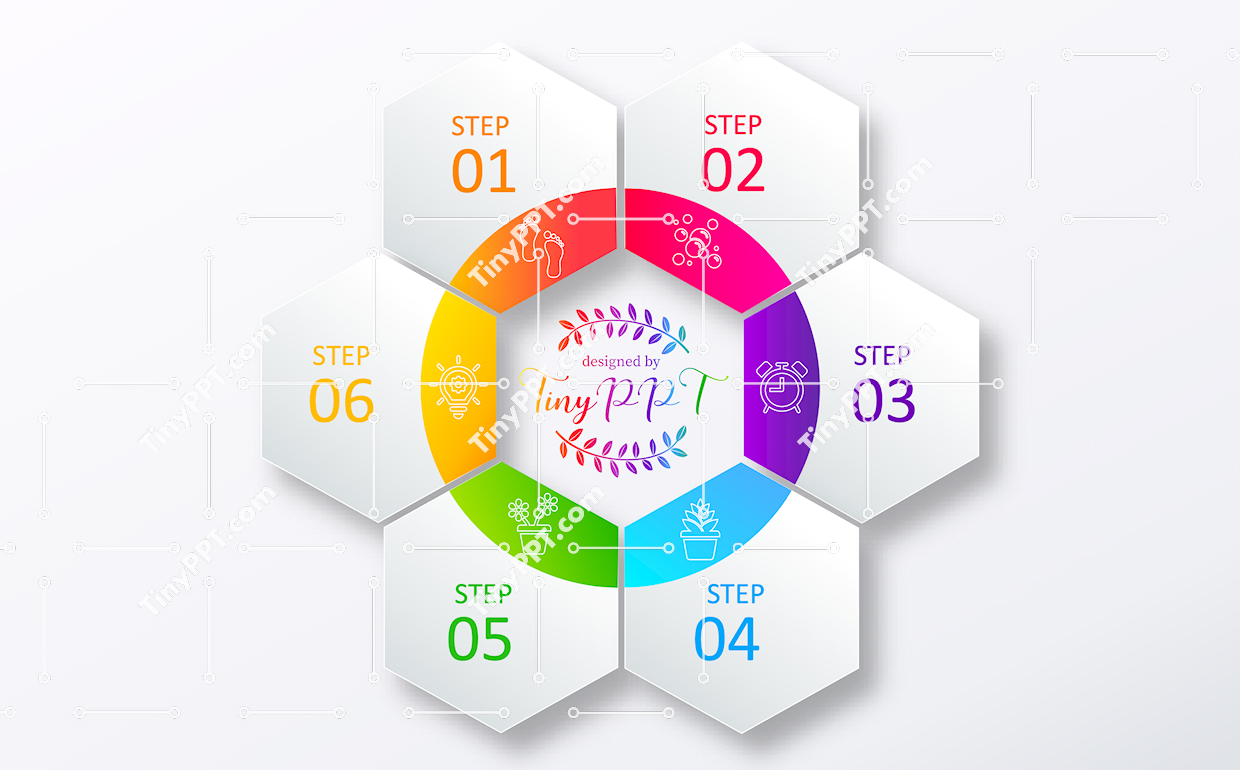 Hexagon Process Infographic