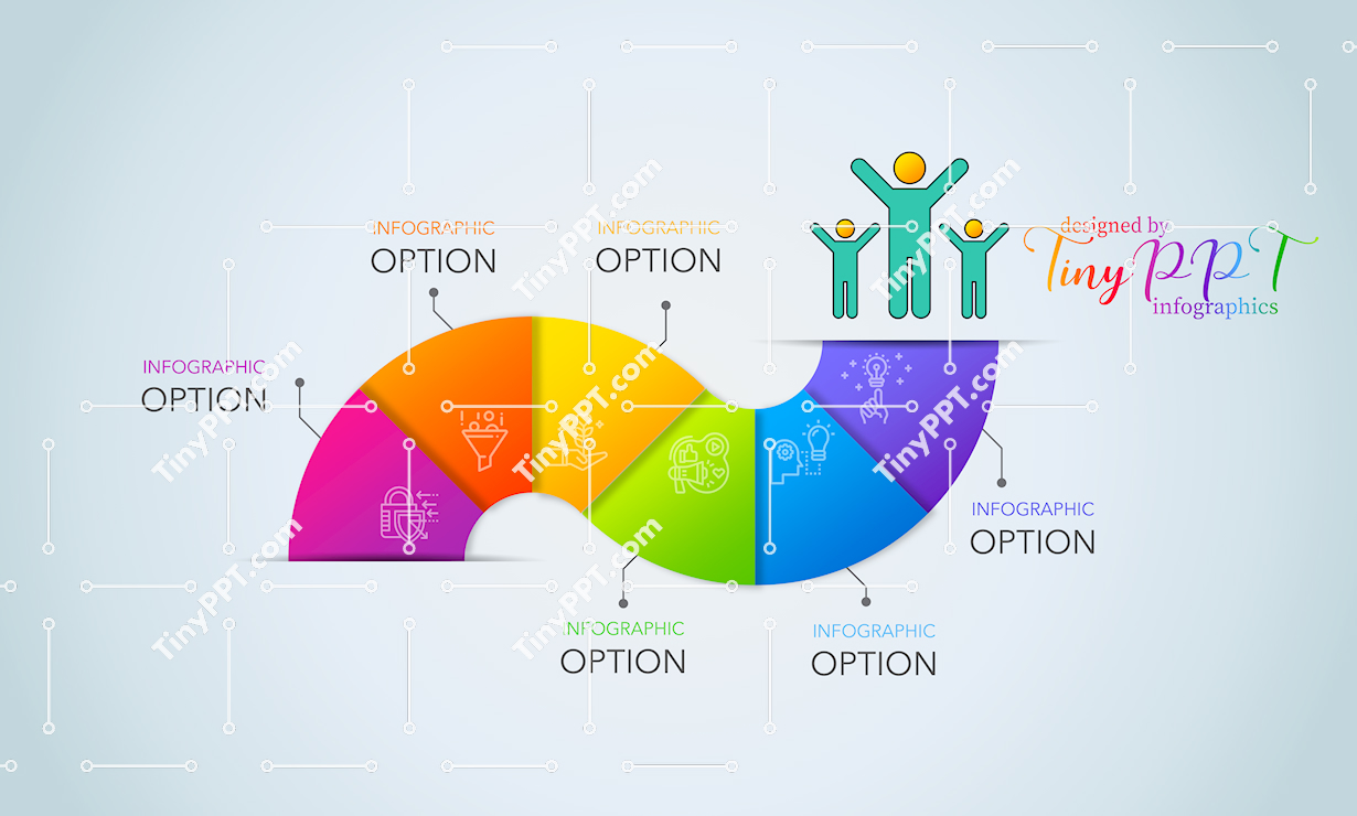 Curved Timeline Infographic PPT