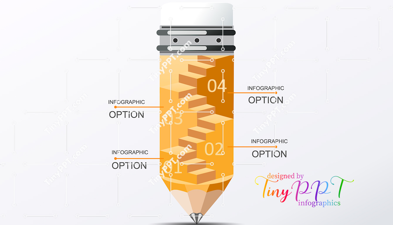 Staircase Pencil Process Infographic