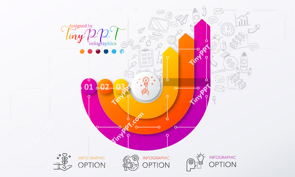 Growth Arc Diagram PowerPoint
