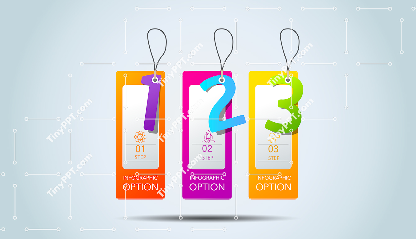 List Steps Tag Infographic Slide