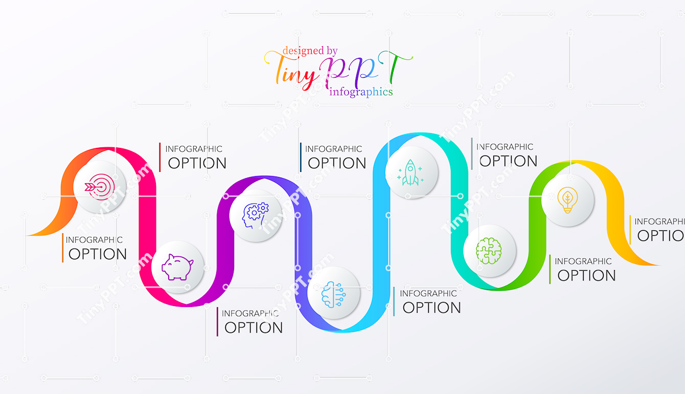Workflow Steps Infographic PPT Slide