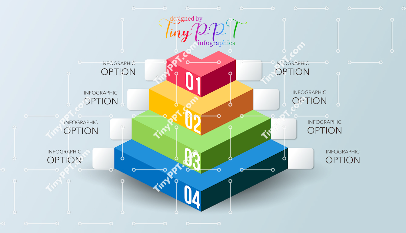 Step Pyramid Process PPT Template