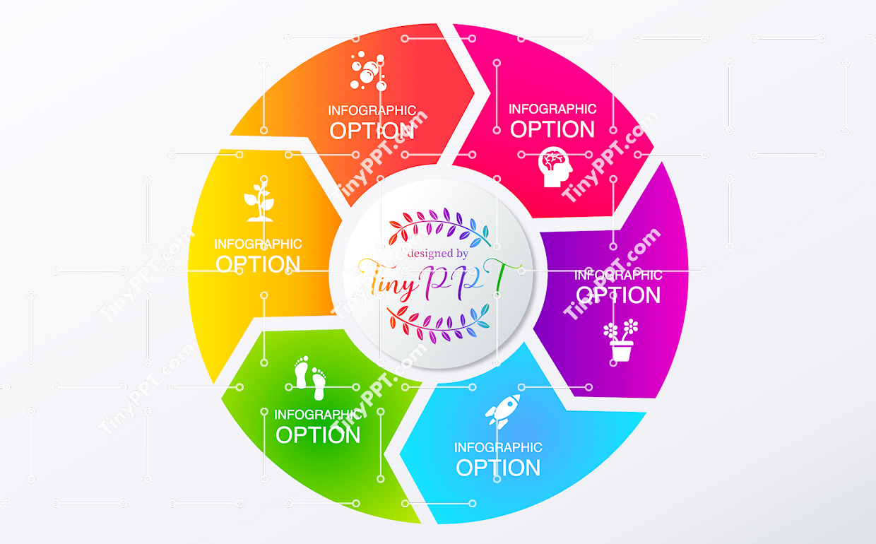 Segmented Circle Infographic PowerPoint
