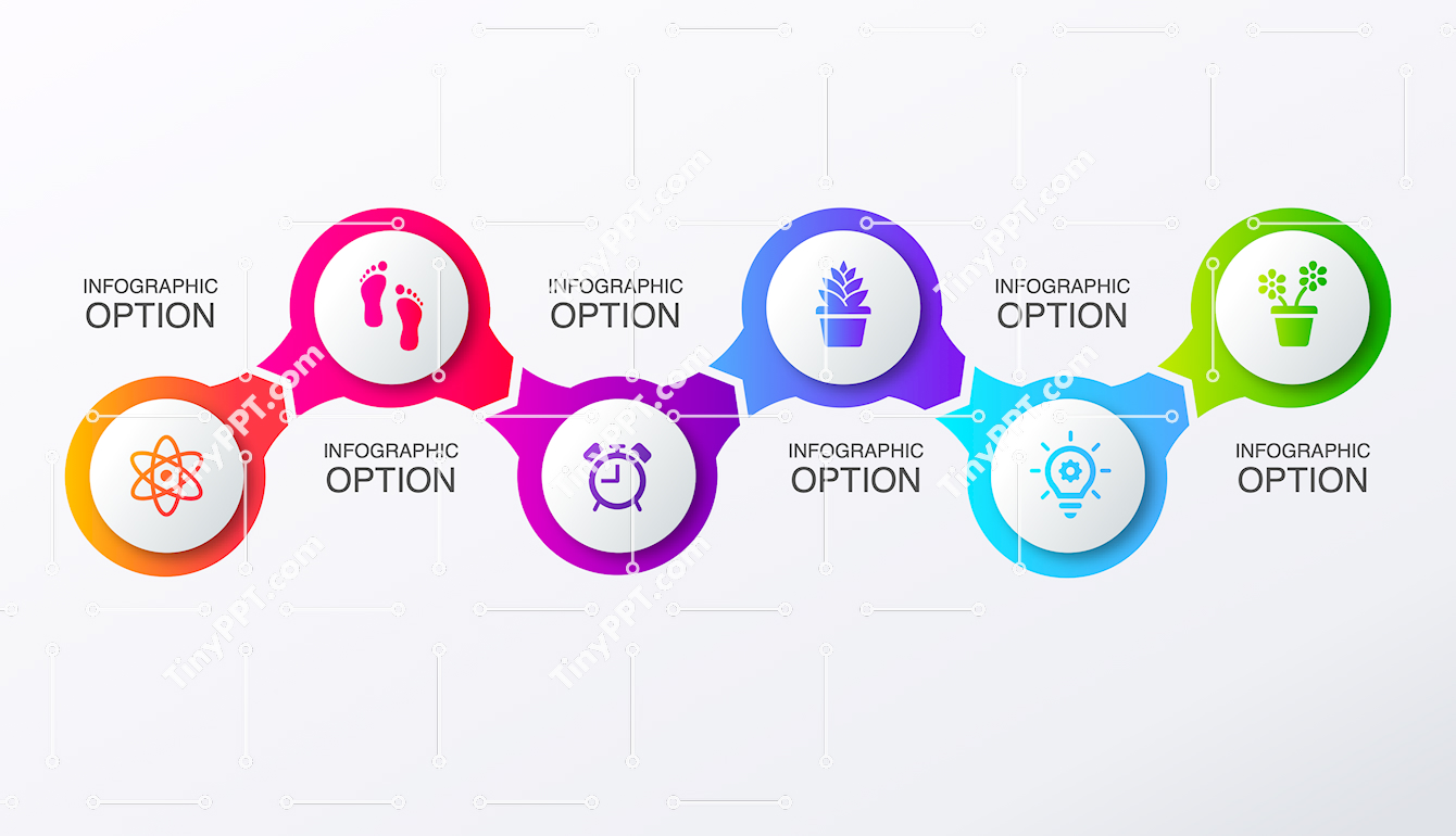 Colorful Steps Infographic PPT