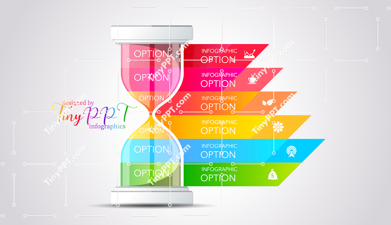Process Hourglass Infographic PPT