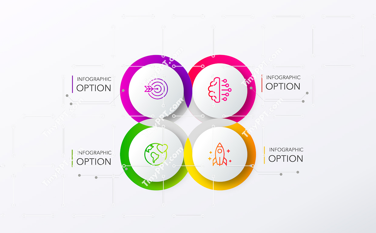 Process Flow Circles PowerPoint