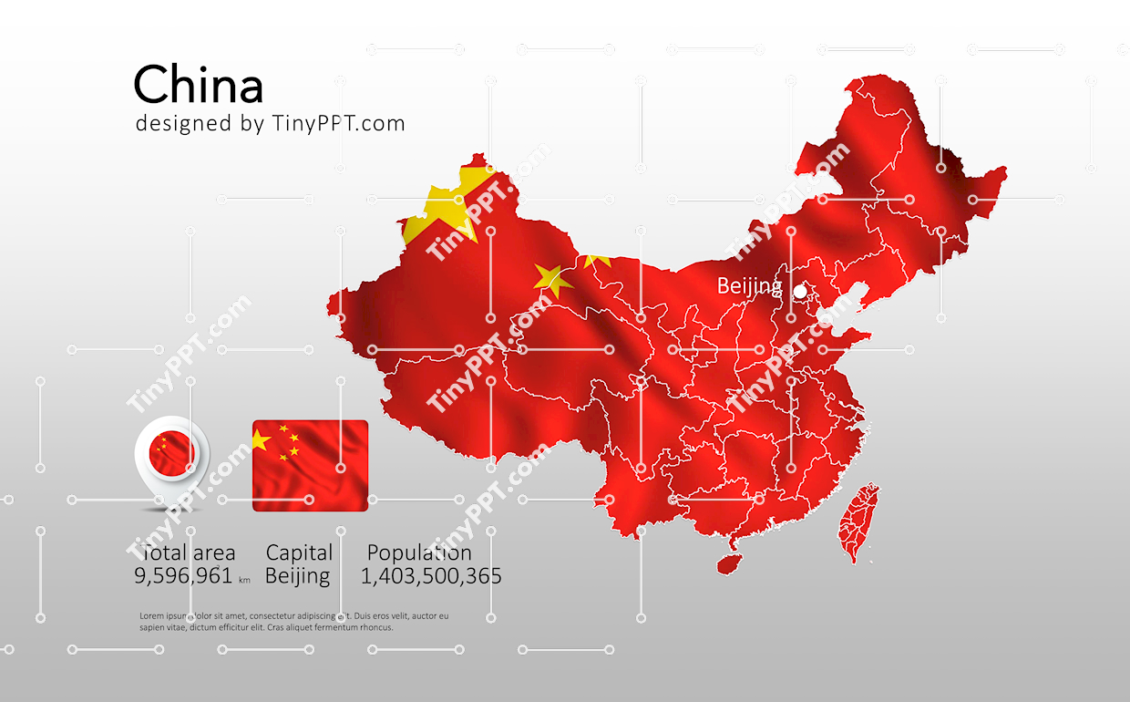 China Map Infographic PPT